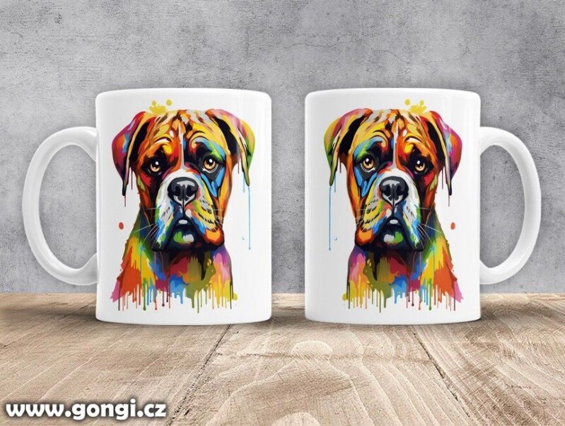 Hrnek - 0268 - Německý boxer